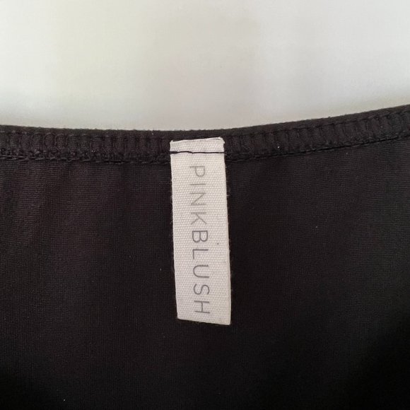 PinkBlush Black Off Shoulder Wrap Maternity Photoshoot Gown/Dress - Picture 6 of 9